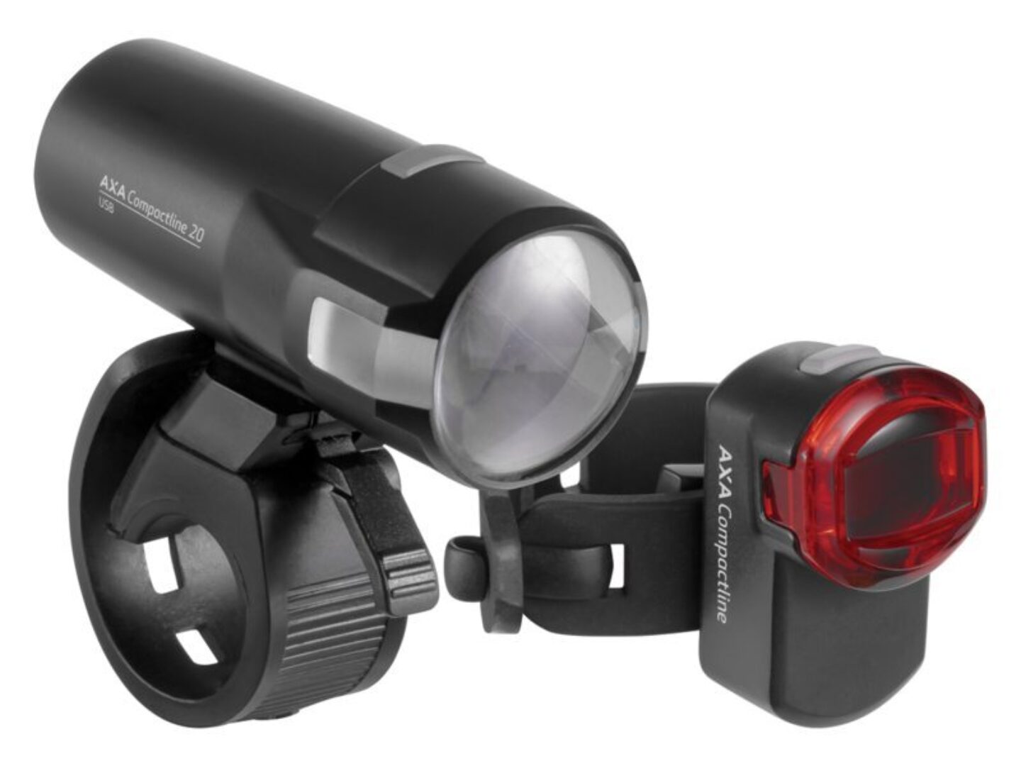 AXA Verlichtingsset Axa Compactline 20Lux Usb Oplaadbaar (Kaart)