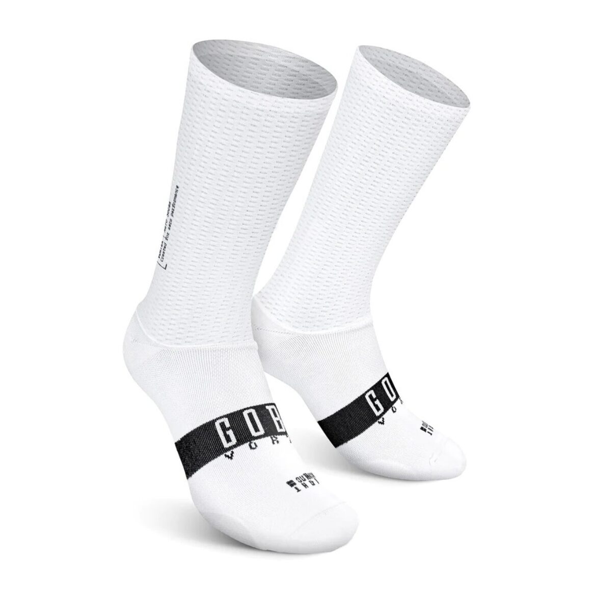 GOBIK Unisex Vortex Aero Socks White - L/Xl