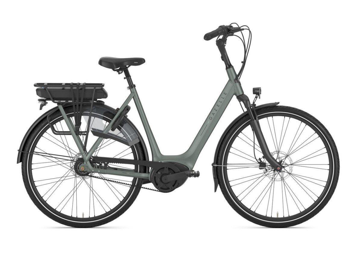 Gazelle Orange C8+ 400Wh 2025, Twilight Green Mat