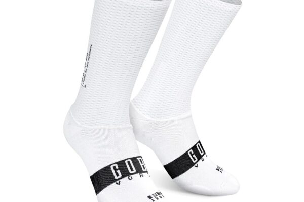 GOBIK Unisex Vortex Aero Socks White - S/M