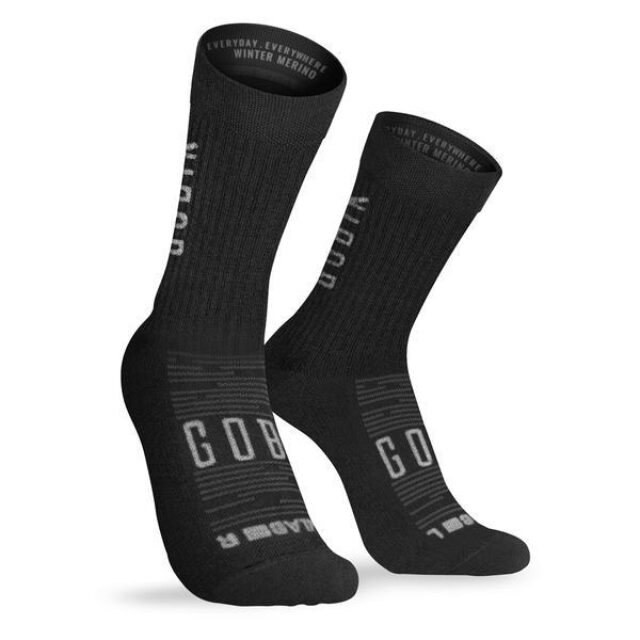 GOBIK Unisex Winter Merino Socks Black - S/M