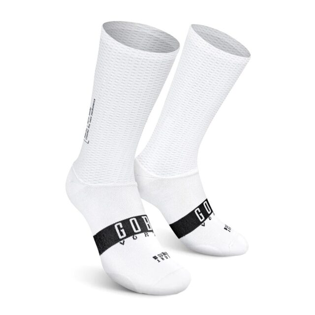 GOBIK Unisex Vortex Aero Socks White - S/M