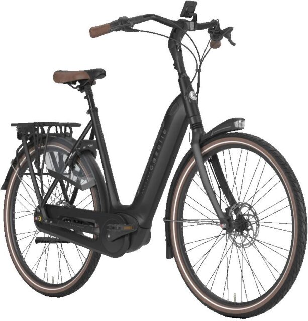 Gazelle Grenoble C8 open 500Wh 2025, Black Mat